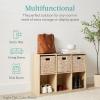 imageBest Choice Products 9Cube Bookshelf 3Tier Wood Storage Bookcase WLegs 11in Shelf Opening Cube Organizer Living Room Office Nursery  BlackBlack