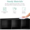 imageBest Choice Products 9Cube Bookshelf 3Tier Wood Storage Bookcase WLegs 11in Shelf Opening Cube Organizer Living Room Office Nursery  BlackBlack