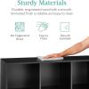 imageBest Choice Products 9Cube Bookshelf 3Tier Wood Storage Bookcase WLegs 11in Shelf Opening Cube Organizer Living Room Office Nursery  BlackBlack