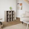 imageBest Choice Products 9Cube Bookshelf 3Tier Wood Storage Bookcase WLegs 11in Shelf Opening Cube Organizer Living Room Office Nursery  BlackGreige