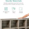 imageBest Choice Products 9Cube Bookshelf 3Tier Wood Storage Bookcase WLegs 11in Shelf Opening Cube Organizer Living Room Office Nursery  BlackGreige