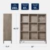 imageBest Choice Products 9Cube Bookshelf 3Tier Wood Storage Bookcase WLegs 11in Shelf Opening Cube Organizer Living Room Office Nursery  BlackGreige