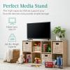 imageBest Choice Products 9Cube Bookshelf 3Tier Wood Storage Bookcase WLegs 11in Shelf Opening Cube Organizer Living Room Office Nursery  BlackLight Oak