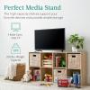 imageBest Choice Products 9Cube Bookshelf 3Tier Wood Storage Bookcase WLegs 11in Shelf Opening Cube Organizer Living Room Office Nursery  BlackLight Oak