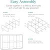imageBest Choice Products 9Cube Bookshelf 3Tier Wood Storage Bookcase WLegs 11in Shelf Opening Cube Organizer Living Room Office Nursery  BlackLight Oak