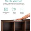 imageBest Choice Products 9Cube Bookshelf 3Tier Wood Storage Bookcase WLegs 11in Shelf Opening Cube Organizer Living Room Office Nursery  BlackWalnut