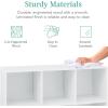 imageBest Choice Products 9Cube Bookshelf 3Tier Wood Storage Bookcase WLegs 11in Shelf Opening Cube Organizer Living Room Office Nursery  BlackWhite