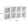 imageBest Choice Products 9Cube Bookshelf 3Tier Wood Storage Bookcase WLegs 11in Shelf Opening Cube Organizer Living Room Office Nursery  BlackWhite