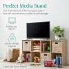 imageBest Choice Products 9Cube Bookshelf 3Tier Wood Storage Bookcase WLegs 11in Shelf Opening Cube Organizer Living Room Office Nursery  BlackWhite