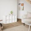 imageBest Choice Products 9Cube Bookshelf 3Tier Wood Storage Bookcase WLegs 11in Shelf Opening Cube Organizer Living Room Office Nursery  BlackWhite