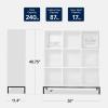 imageBest Choice Products 9Cube Bookshelf 3Tier Wood Storage Bookcase WLegs 11in Shelf Opening Cube Organizer Living Room Office Nursery  BlackWhite