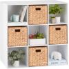imageBest Choice Products 9Cube Bookshelf 3Tier Wood Storage Bookcase WLegs 11in Shelf Opening Cube Organizer Living Room Office Nursery  BlackWhite