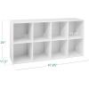 imageBest Choice Products 9Cube Bookshelf 3Tier Wood Storage Bookcase WLegs 11in Shelf Opening Cube Organizer Living Room Office Nursery  BlackWhite