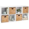 imageBest Choice Products 9Cube Bookshelf 3Tier Wood Storage Bookcase WLegs 11in Shelf Opening Cube Organizer Living Room Office Nursery  BlackWhite