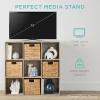 imageBest Choice Products 9Cube Bookshelf 3Tier Wood Storage Bookcase WLegs 11in Shelf Opening Cube Organizer Living Room Office Nursery  BlackWhitewash