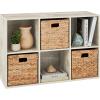 imageBest Choice Products 9Cube Bookshelf 3Tier Wood Storage Bookcase WLegs 11in Shelf Opening Cube Organizer Living Room Office Nursery  BlackWhitewash