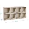 imageBest Choice Products 9Cube Bookshelf 3Tier Wood Storage Bookcase WLegs 11in Shelf Opening Cube Organizer Living Room Office Nursery  BlackWhitewash