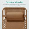 imageBest Choice Products Adjustable Zero Gravity Chair Monochromatic Color Folding Patio Recliner wSide Tray Headrest  SeafoamDesert