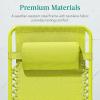imageBest Choice Products Adjustable Zero Gravity Chair Monochromatic Color Folding Patio Recliner wSide Tray Headrest  SeafoamNeon