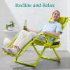 imageBest Choice Products Adjustable Zero Gravity Chair Monochromatic Color Folding Patio Recliner wSide Tray Headrest  SeafoamNeon