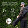 imageBest Choice Products Double Hammock with Steel Stand Indoor Outdoor BrazilianStyle Cotton Bed wCarrying Bag 2Person Capacity  OceanOnyx