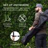 imageBest Choice Products Double Hammock with Steel Stand Indoor Outdoor BrazilianStyle Cotton Bed wCarrying Bag 2Person Capacity  OceanSteel