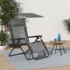 imageBest Choice Products Folding Zero Gravity Outdoor Recliner Patio Lounge Chair wAdjustable Canopy Shade Headrest Side Accessory Tray Textilene Mesh  Amethyst PurpleStardew