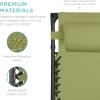 imageBest Choice Products Folding Zero Gravity Outdoor Recliner Patio Lounge Chair wAdjustable Canopy Shade Headrest Side Accessory Tray Textilene Mesh  Amethyst PurpleDusty Green