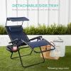 imageBest Choice Products Folding Zero Gravity Outdoor Recliner Patio Lounge Chair wAdjustable Canopy Shade Headrest Side Accessory Tray Textilene Mesh  Amethyst PurpleHot PinkBlack