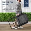 imageBest Choice Products Outdoor Folding Rocking Chair Zero Gravity Lounge Chair Patio Rocker wHeadrest Pillow  Peacock BlueGray