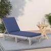 imageBest Choice Products Outdoor Lounge Chair Resin Patio Chaise Lounger for Poolside Backyard Porch wSeat Cushion Adjustable Backrest 5 Positions 330lb Capacity  GrayNavyGrayNavy