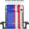 imageBest Choice Products Oversized Zero Gravity Chair Folding Outdoor Patio Lounge Recliner wCup Holder Accessory Tray Pillow  Amethyst PurpleAmerican Flag
