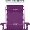 imageBest Choice Products Oversized Zero Gravity Chair Folding Outdoor Patio Lounge Recliner wCup Holder Accessory Tray Pillow  Amethyst PurpleAmethyst