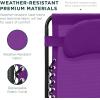 imageBest Choice Products Oversized Zero Gravity Chair Folding Outdoor Patio Lounge Recliner wCup Holder Accessory Tray Pillow  Amethyst PurpleAmethyst Purple