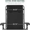 imageBest Choice Products Oversized Zero Gravity Chair Folding Outdoor Patio Lounge Recliner wCup Holder Accessory Tray Pillow  Amethyst PurpleBlack
