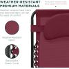 imageBest Choice Products Oversized Zero Gravity Chair Folding Outdoor Patio Lounge Recliner wCup Holder Accessory Tray Pillow  Amethyst PurpleBurgundy