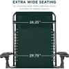 imageBest Choice Products Oversized Zero Gravity Chair Folding Outdoor Patio Lounge Recliner wCup Holder Accessory Tray Pillow  Amethyst PurpleForest Green