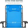 imageBest Choice Products Oversized Zero Gravity Chair Folding Outdoor Patio Lounge Recliner wCup Holder Accessory Tray Pillow  Amethyst PurpleLight Blue