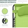 imageBest Choice Products Oversized Zero Gravity Chair Folding Outdoor Patio Lounge Recliner wCup Holder Accessory Tray Pillow  Amethyst PurpleLime Green