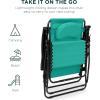 imageBest Choice Products Oversized Zero Gravity Chair Folding Outdoor Patio Lounge Recliner wCup Holder Accessory Tray Pillow  Amethyst PurpleMint