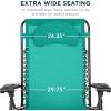 imageBest Choice Products Oversized Zero Gravity Chair Folding Outdoor Patio Lounge Recliner wCup Holder Accessory Tray Pillow  Amethyst PurpleMint