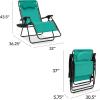 imageBest Choice Products Oversized Zero Gravity Chair Folding Outdoor Patio Lounge Recliner wCup Holder Accessory Tray Pillow  Amethyst PurpleMint