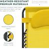 imageBest Choice Products Oversized Zero Gravity Chair Folding Outdoor Patio Lounge Recliner wCup Holder Accessory Tray Pillow  Amethyst PurpleSunflower Yellow