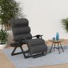 imageBest Choice Products Oversized Zero Gravity Chair Folding Outdoor Patio Recliner XL Anti Gravity Lounger wRemovable Cushion Cup Holder Side Tray 350lb Capacity  Onyx BlackFossil Gray