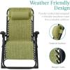 imageBest Choice Products Oversized Zero Gravity Chair Folding Outdoor Patio Recliner XL Anti Gravity Lounger wRemovable Cushion Cup Holder Side Tray 350lb Capacity  Onyx BlackLime Green