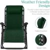 imageBest Choice Products Oversized Zero Gravity Chair Folding Outdoor Patio Recliner XL Anti Gravity Lounger wRemovable Cushion Cup Holder Side Tray 350lb Capacity  Onyx BlackForest Green