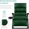 imageBest Choice Products Oversized Zero Gravity Chair Folding Outdoor Patio Recliner XL Anti Gravity Lounger wRemovable Cushion Cup Holder Side Tray 350lb Capacity  Onyx BlackForest Green