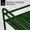 imageBest Choice Products Rolling Bar Cart Mobile Home Bar Serving Cart Serving Station w 2 Tier Shelves Wine Rack Lockable Wheels  PeacockDeep Green