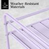 imageBest Choice Products Rolling Bar Cart Mobile Home Bar Serving Cart Serving Station w 2 Tier Shelves Wine Rack Lockable Wheels  PeacockLavender