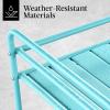 imageBest Choice Products Rolling Bar Cart Mobile Home Bar Serving Cart Serving Station w 2 Tier Shelves Wine Rack Lockable Wheels  PeacockTeal